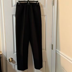 Alfred Dunner Black Elastic Waist Dress Pants Size 10
